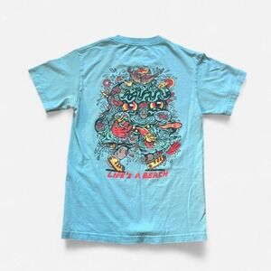 Killer Acid Graphic Tee Life's a Beach Summer Vacation Streetwear Skater Men S